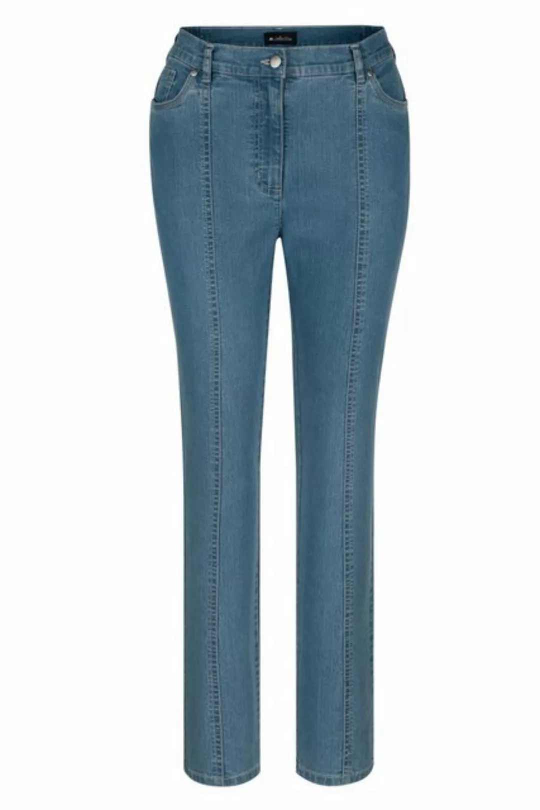 meyermode Regular-fit-Jeans Jeans Slim Fit 5-Pocket Ziernähte günstig online kaufen