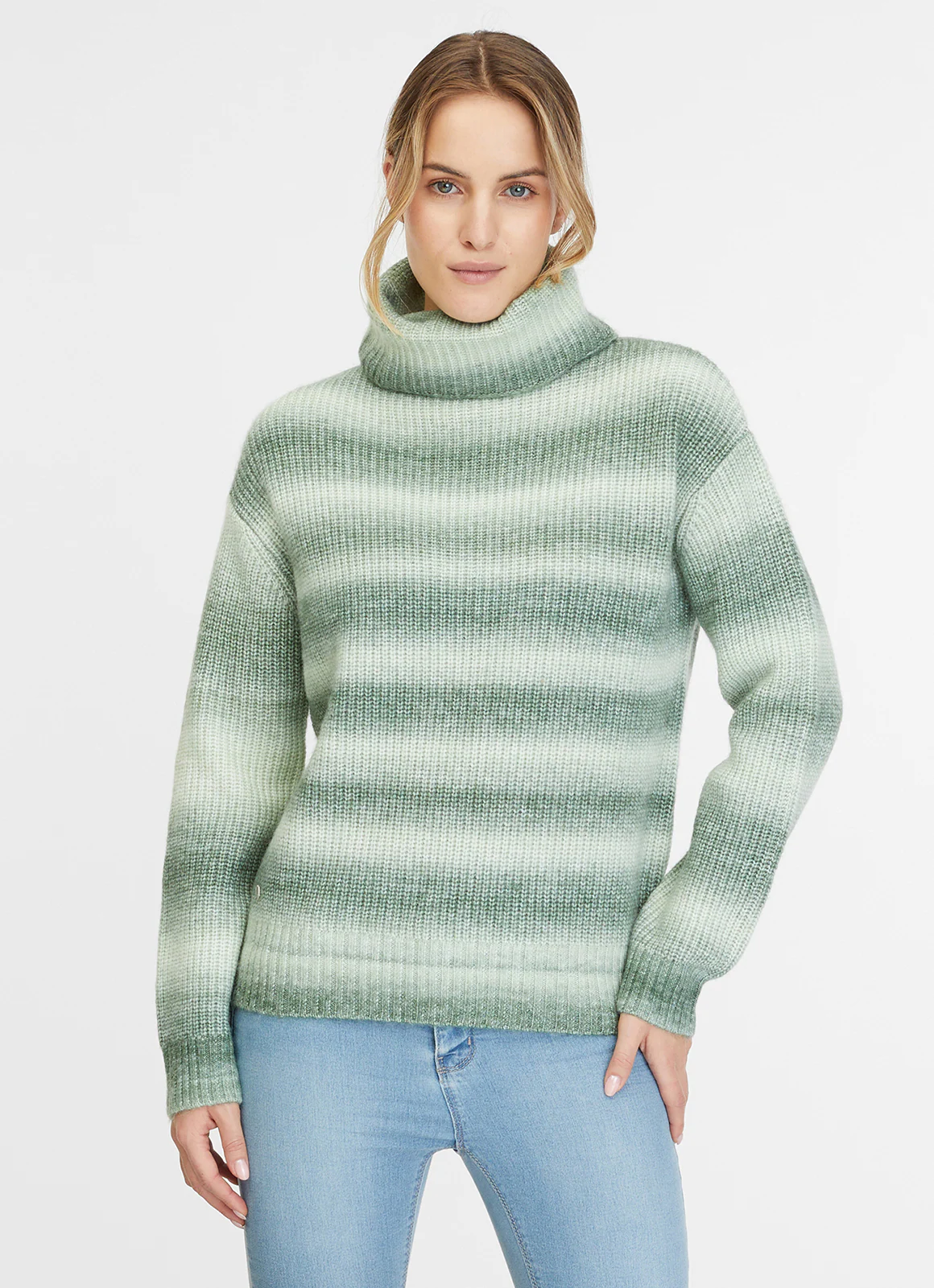 Ragwear Rollkragenpullover SAFINA mit bunt gestreiftem Strickmuster günstig online kaufen