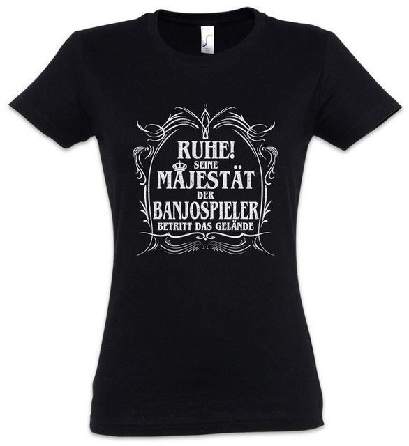 Urban Backwoods Print-Shirt Seine Majestät Der Banjospieler Damen T-Shirt B günstig online kaufen