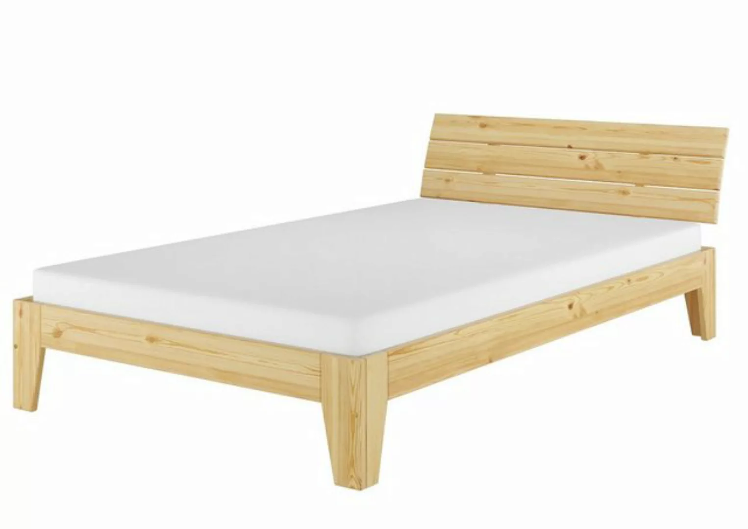 ERST-HOLZ Einzelbett Überlanges Kieferholzbett 120x220 mit Federholzrahmen günstig online kaufen