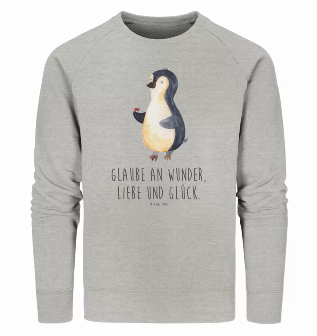 Mr. & Mrs. Panda Longpullover Größe L Pinguin Marienkäfer - Heather Grey - günstig online kaufen