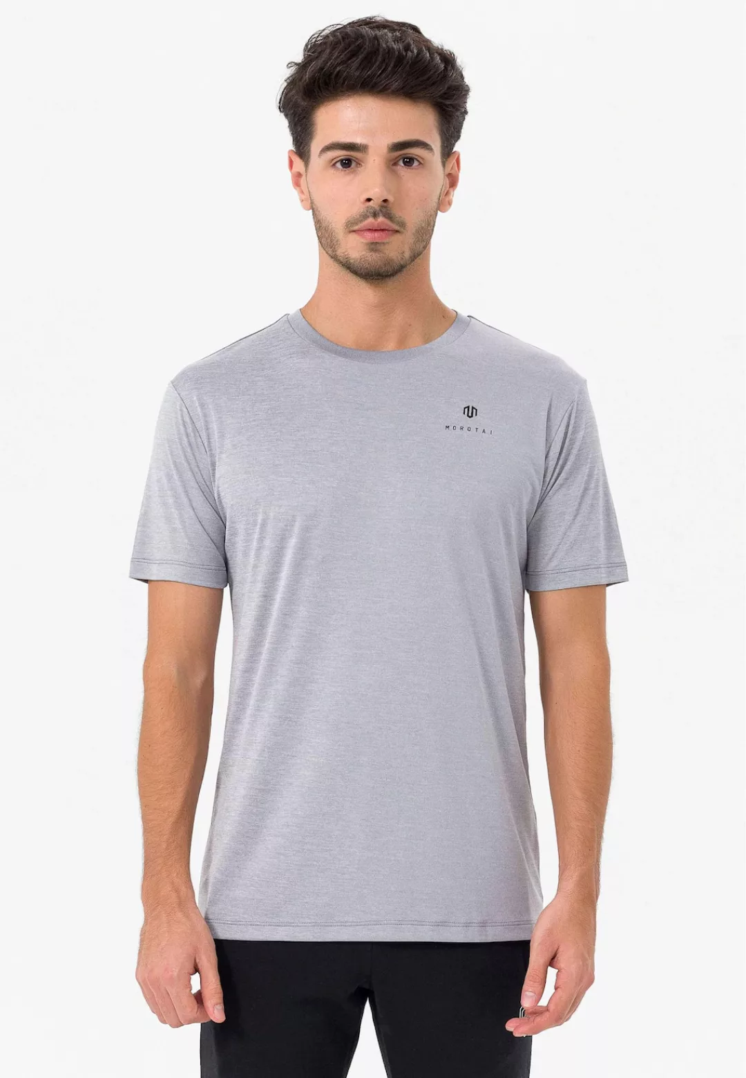 MOROTAI Langarmhemd "MOROTAI Herren Morotai Ultralight Basic Tee", (1 tlg.) günstig online kaufen