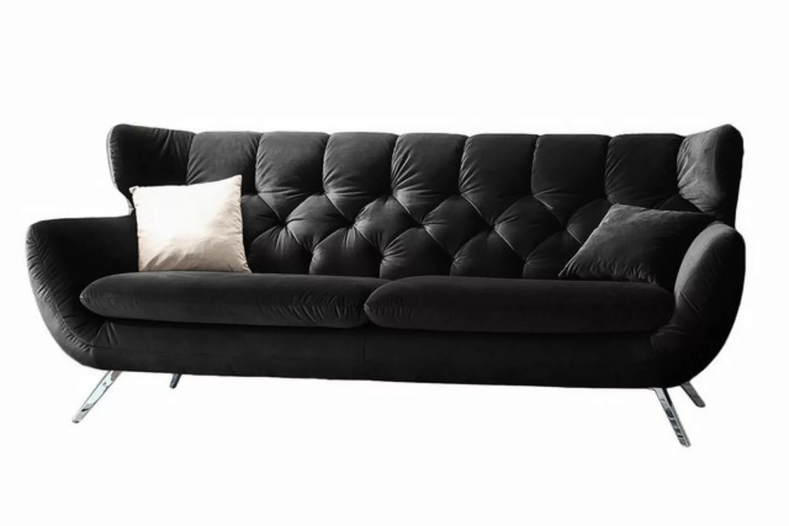 KAWOLA 3-Sitzer CHARME, Sofa Couch Velvet oder Cord verschiedene Farben 225 günstig online kaufen