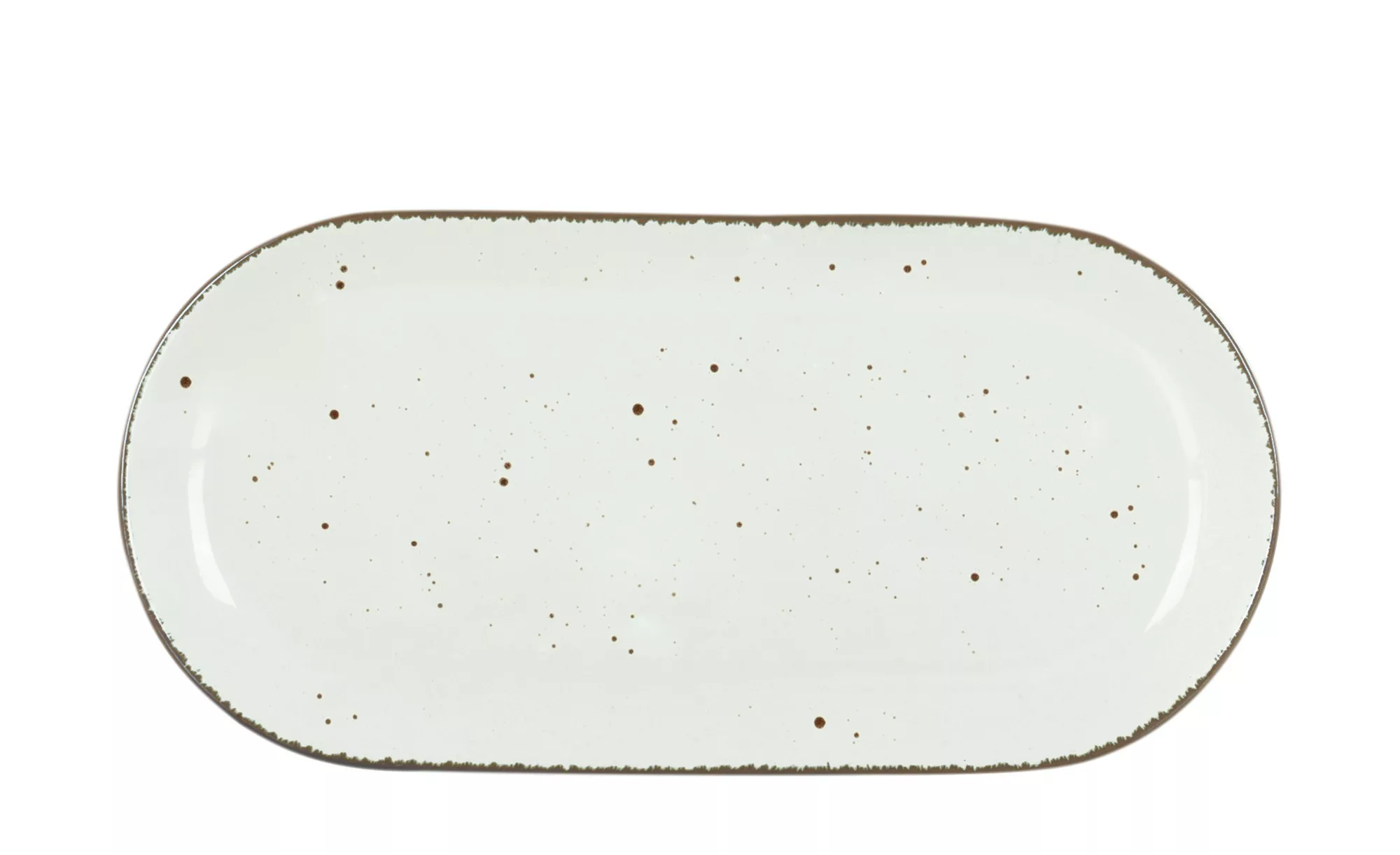Peill+Putzler Servierplatte, Weiß 35,5 cm  Siena - weiß - Steinzeug - 11 cm günstig online kaufen