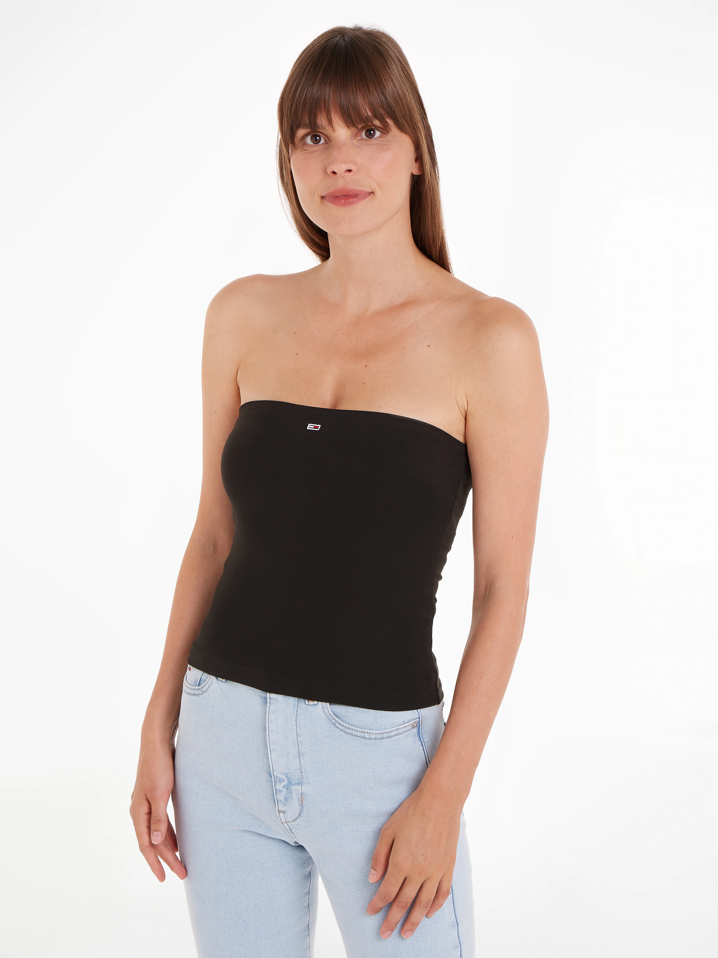 Tommy Jeans Bandeautop "TJW SLIM ESSENTIAL TUBE TOP", mit Tommy Jeans Logo- günstig online kaufen