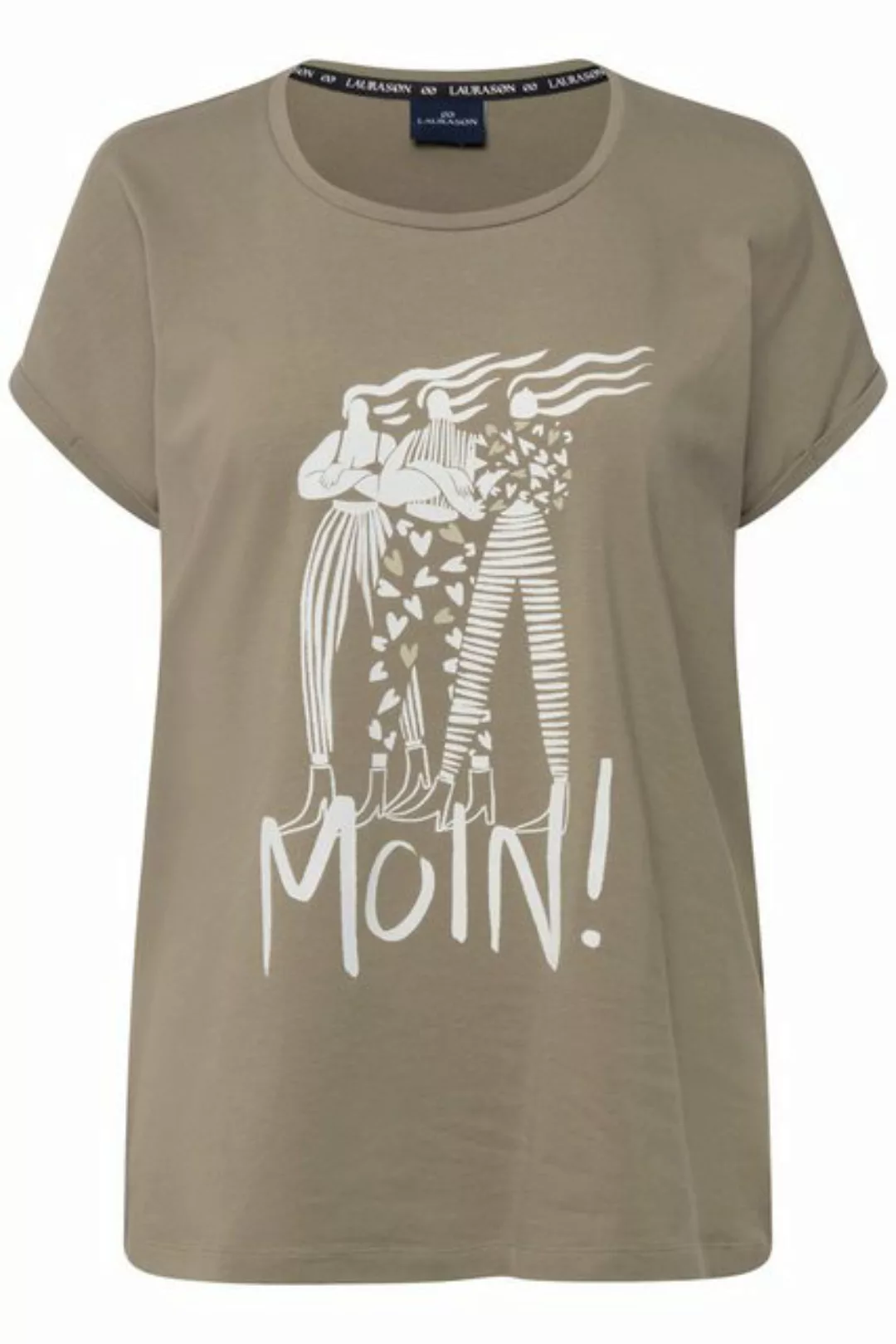 Laurasøn Rundhalsshirt T-Shirt oversized Frauen Motiv Rundhals günstig online kaufen