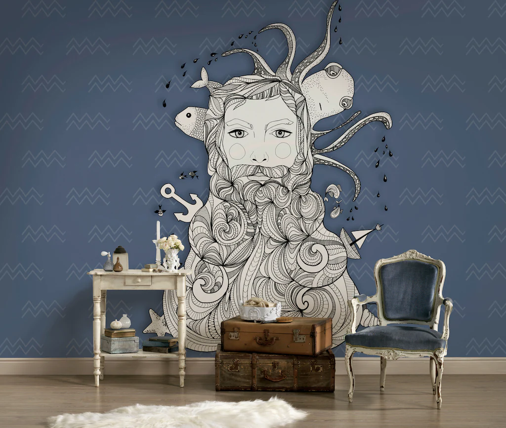 living walls Fototapete »ARTist Aquarius«, Vlies, Wand, Schräge günstig online kaufen
