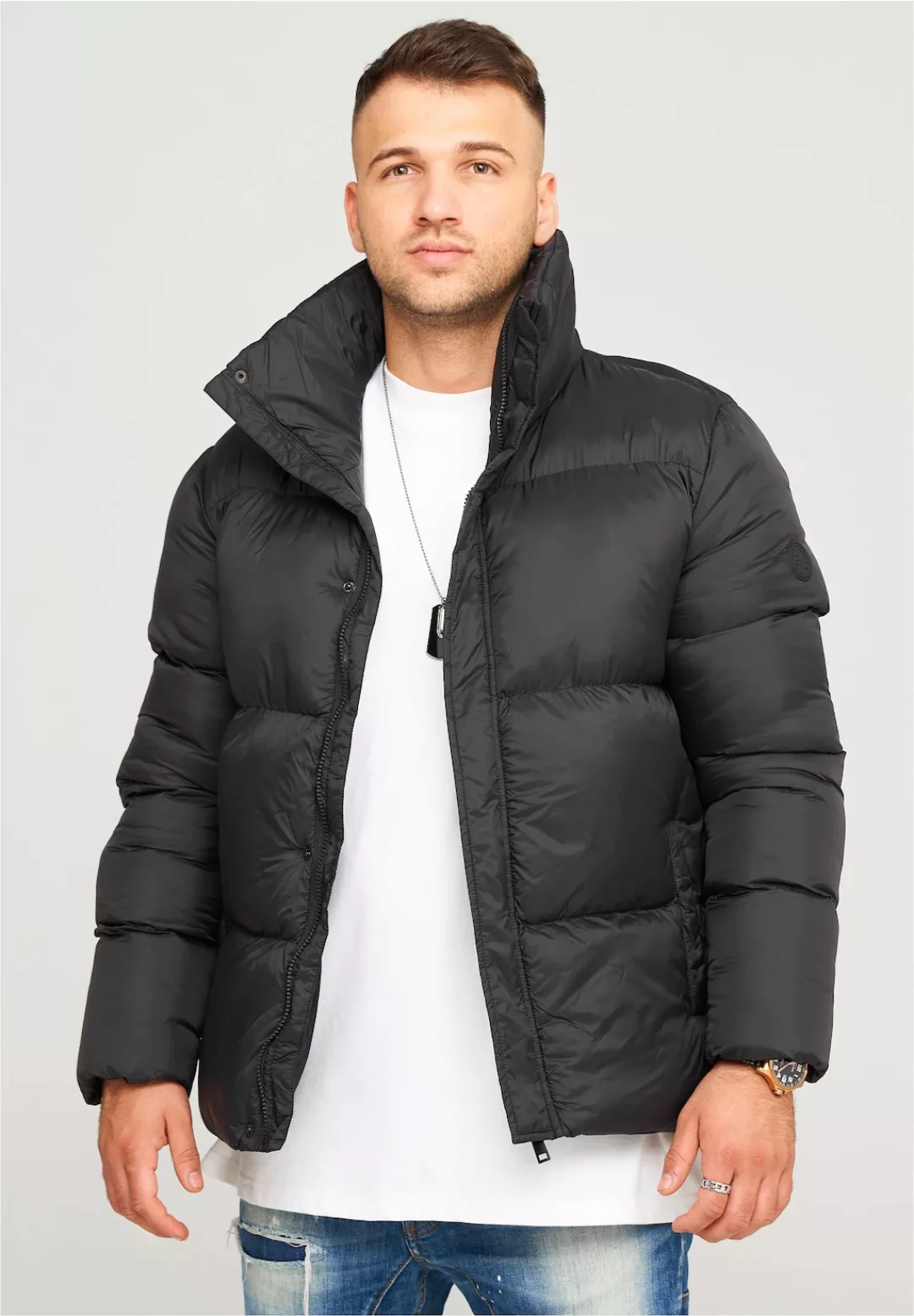 behype Steppjacke "BHJEFFREY PUFFER", mit hohem Kragen günstig online kaufen