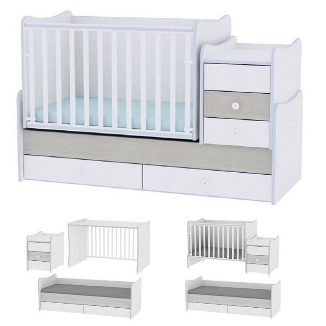 Lorelli Komplettbett Babybett Maxi Plus New, Schaukelfunktion Jugendbett Sc günstig online kaufen