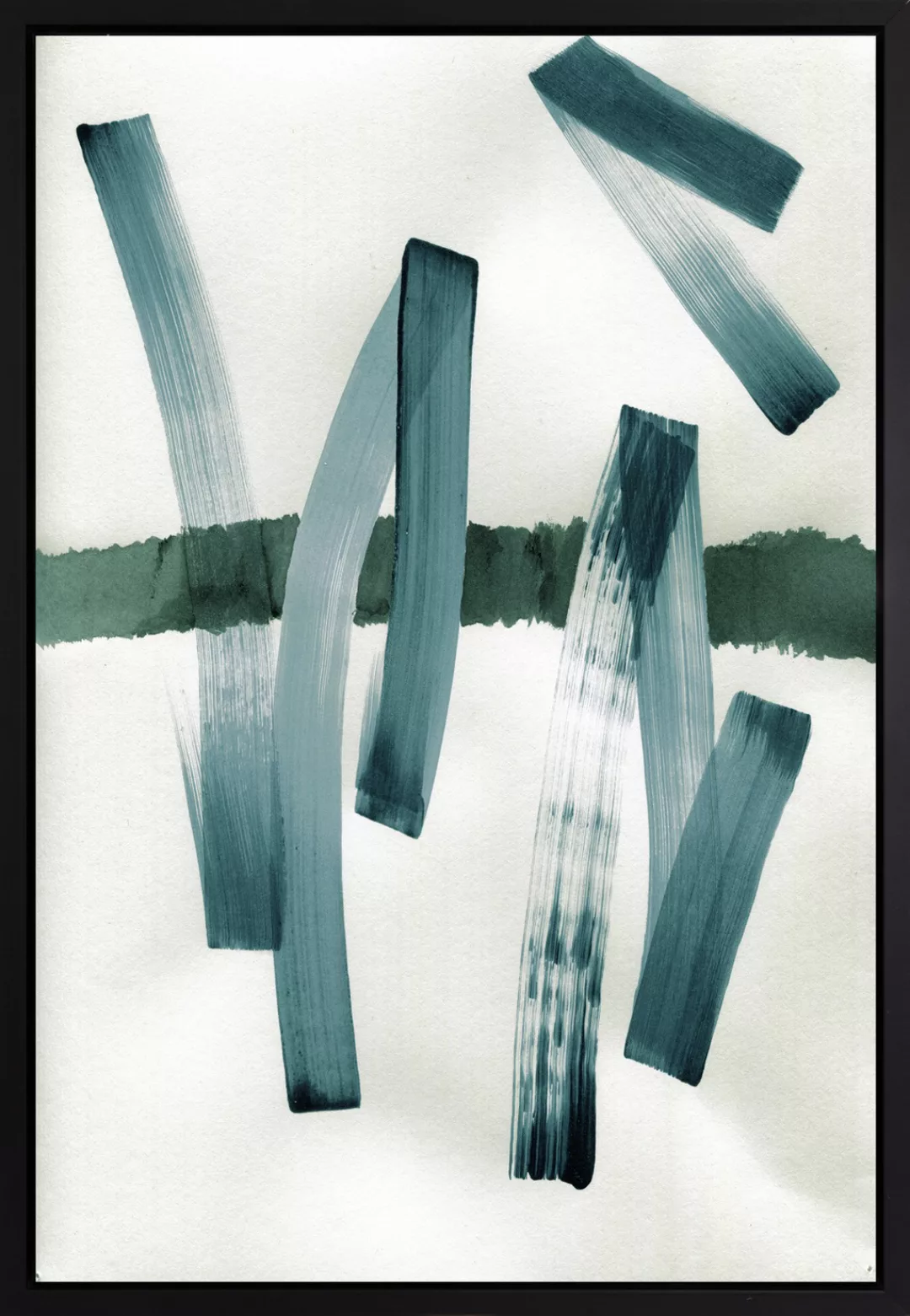 queence Leinwandbild »Abstrakte Kunst«, Abstrakt, mit einem Schattenfugenra günstig online kaufen