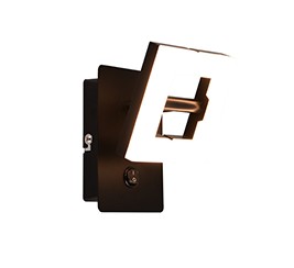 LED-Wandleuchte 4,5 Watt Metall Schwarz Matt günstig online kaufen