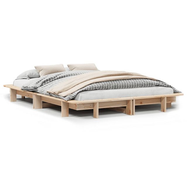 vidaXL Bett, Massivholzbett ohne Matratze 120x190 cm Kiefernholz günstig online kaufen