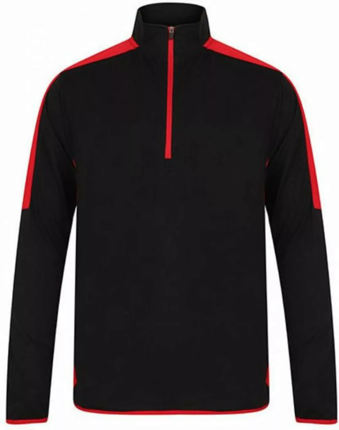 Finden+Hales Sweatshirt Adults` 1/4 Zip Midlayer with Contrast Panelling günstig online kaufen