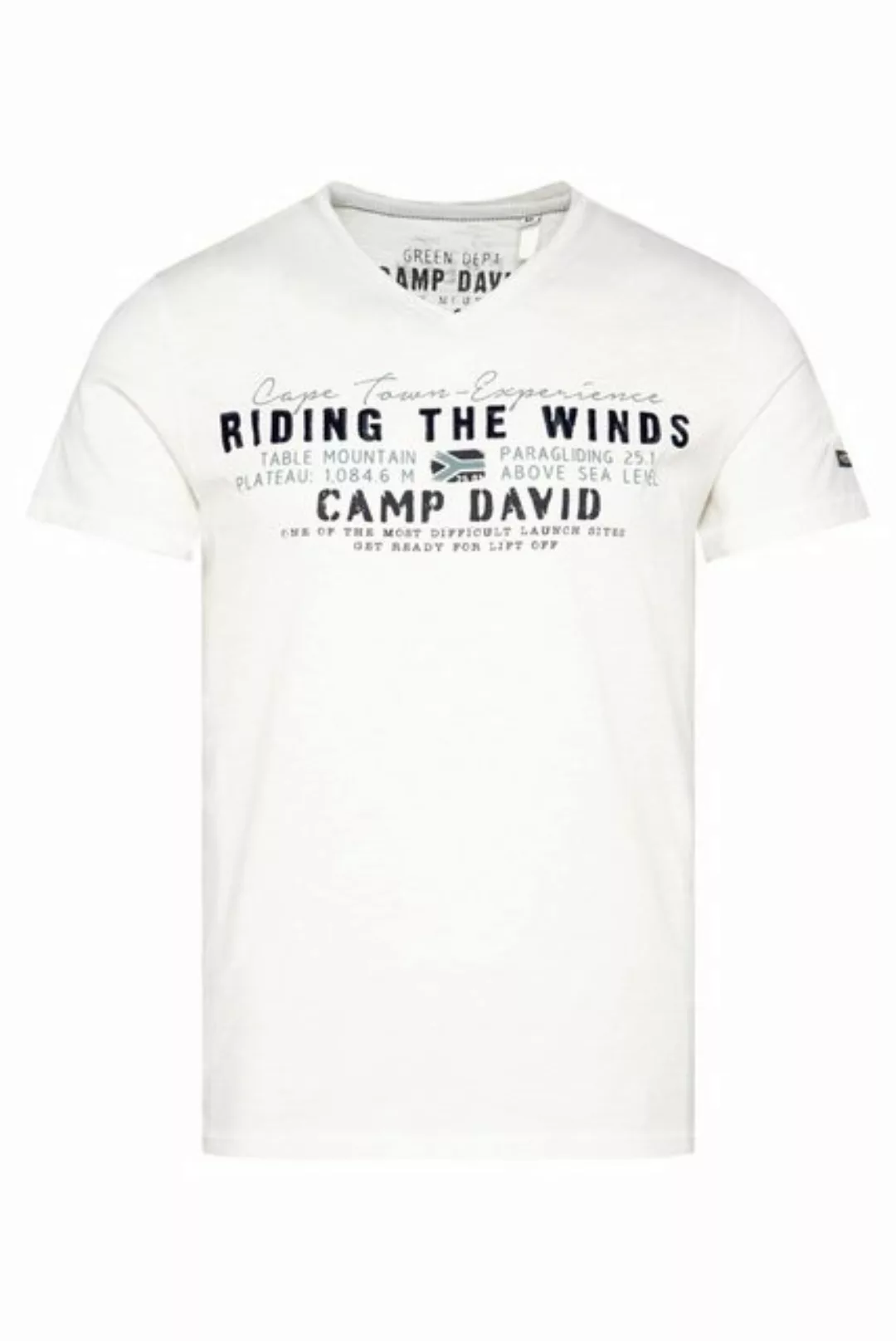 CAMP DAVID V-Shirt, aus Baumwolle günstig online kaufen