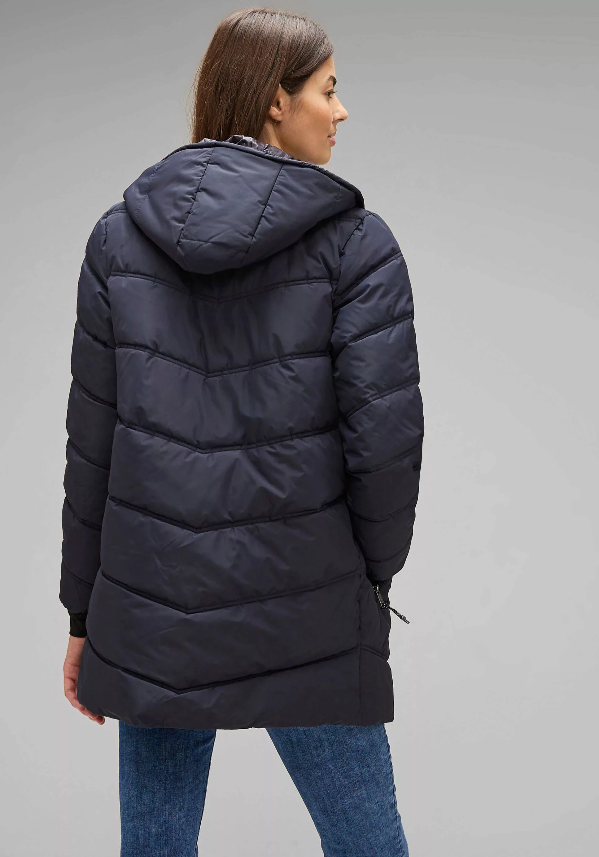 STREET ONE Steppjacke, mit Kapuze, mit wasserabweisender Teflon-Beschichtun günstig online kaufen