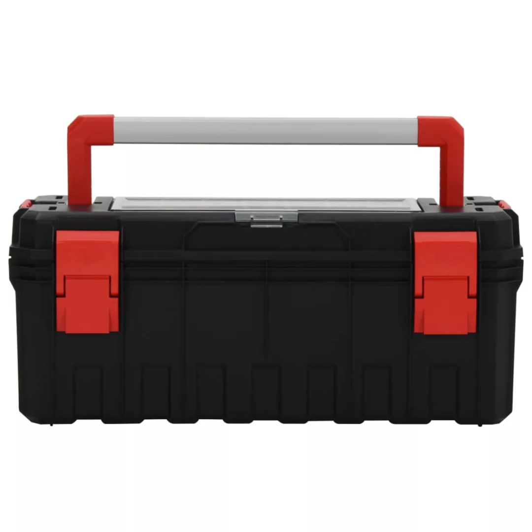 Vidaxl Werkzeugkoffer Schwarz Und Rot 65x28x31,5 Cm günstig online kaufen