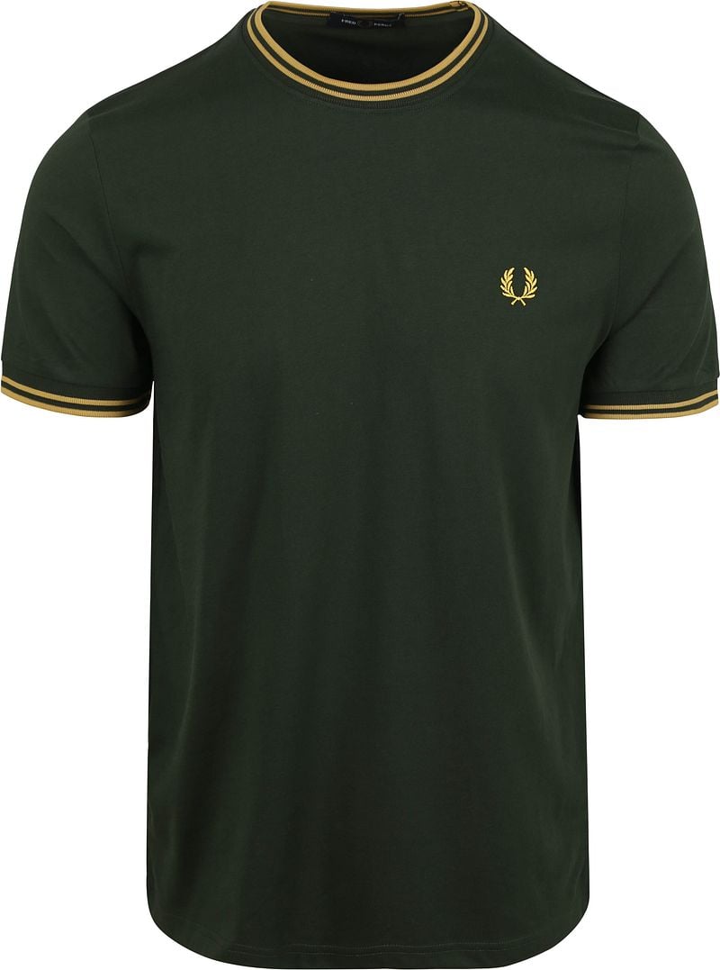 Fred Perry T-shirt Dunkelgrün Y22 - Größe XL günstig online kaufen