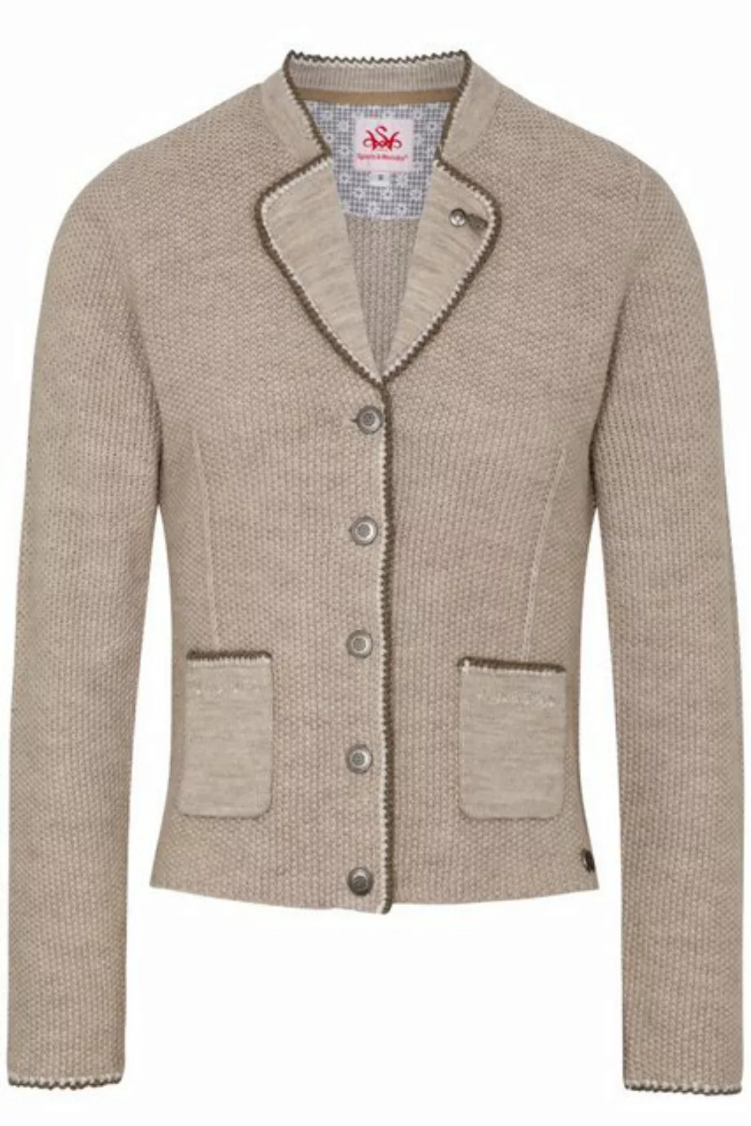 Spieth & Wensky Trachtenstrickjacke Trachten Strickjacke - AILEEN - beige, günstig online kaufen