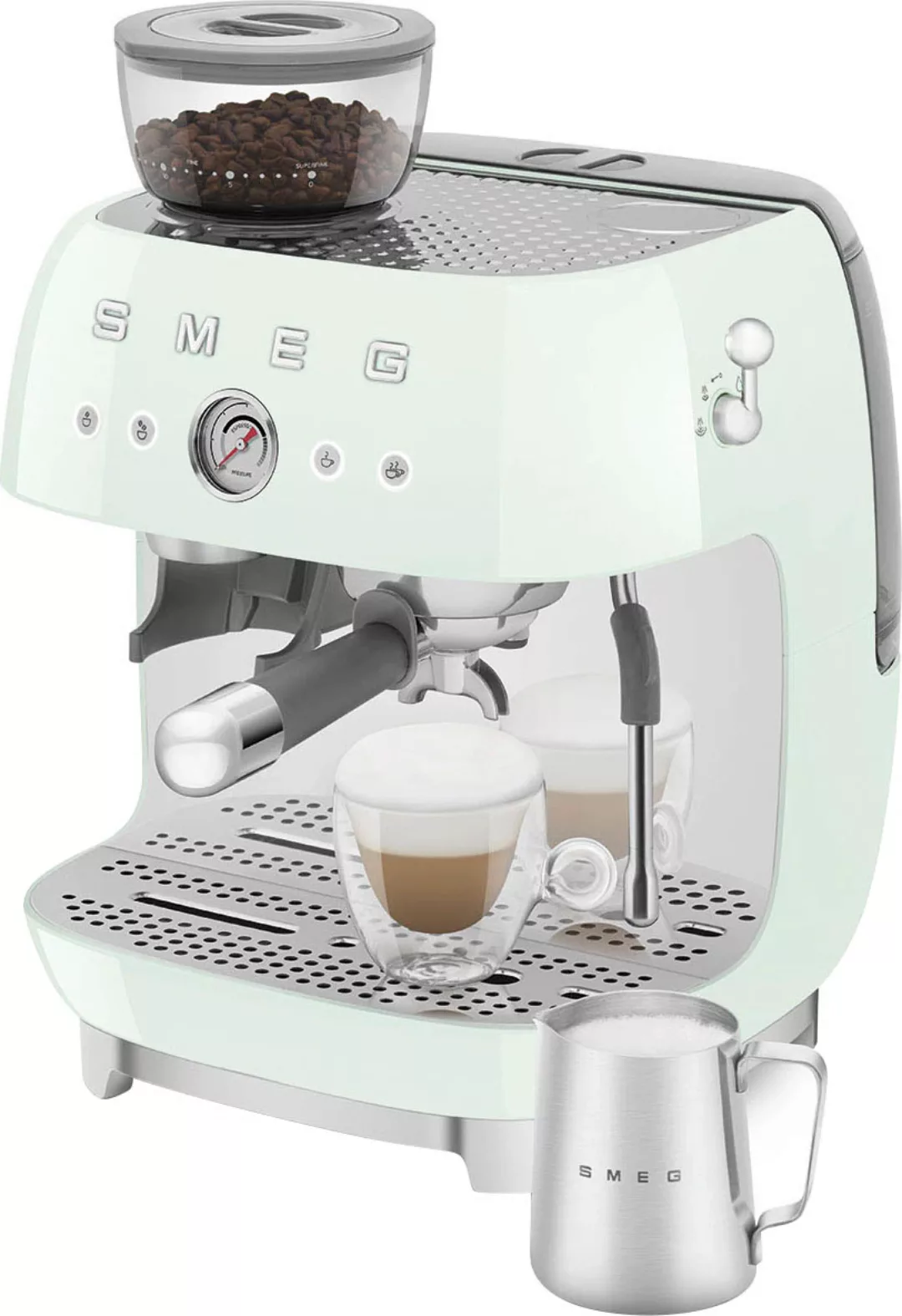 Smeg Espressomaschine »EGF03PGEU«, mit integrierter Kaffeemühle günstig online kaufen