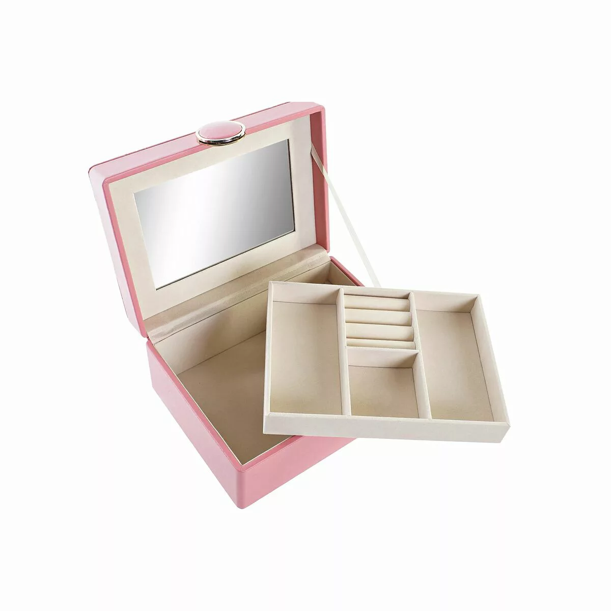 Box-schmuckkästchen Dkd Home Decor Rosa Pu Holz Mdf (17 X 13 X 8,5 Cm) günstig online kaufen
