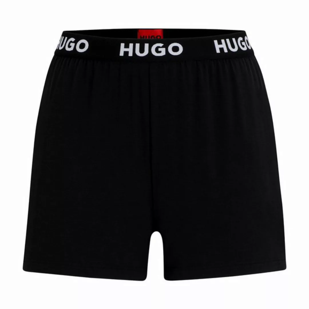 HUGO Pyjamashorts Unite Shorts mit sichtbarem Bund mit Marken-Logos günstig online kaufen