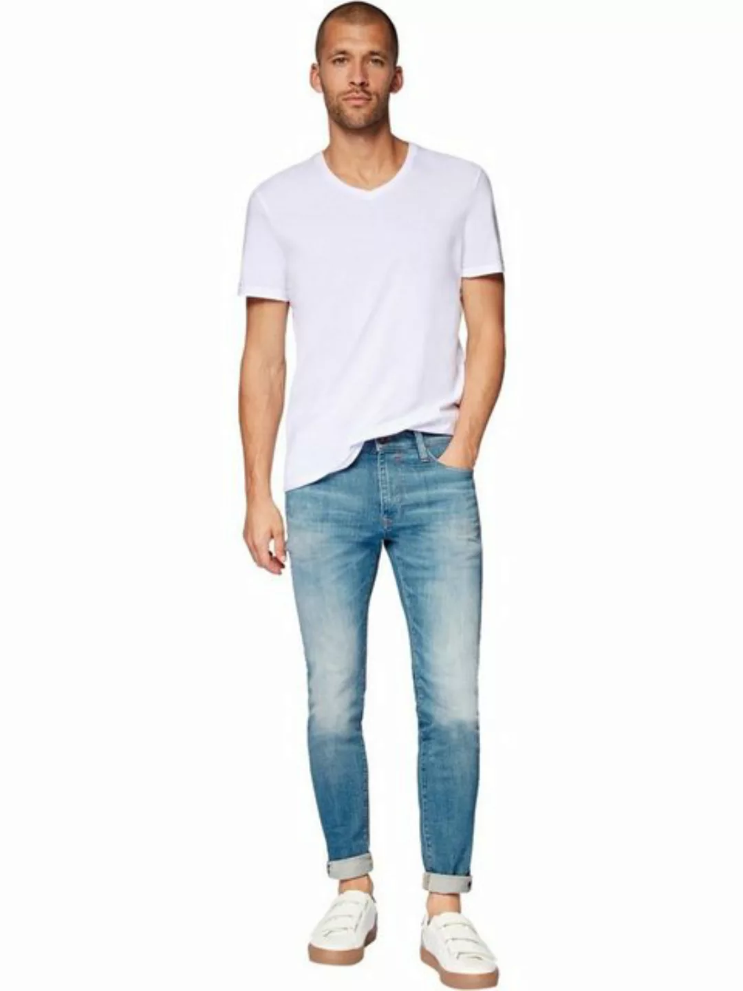 Mavi Herren Jeans James - Skinny Fit - Blau - Ash Blue Ultra Move günstig online kaufen