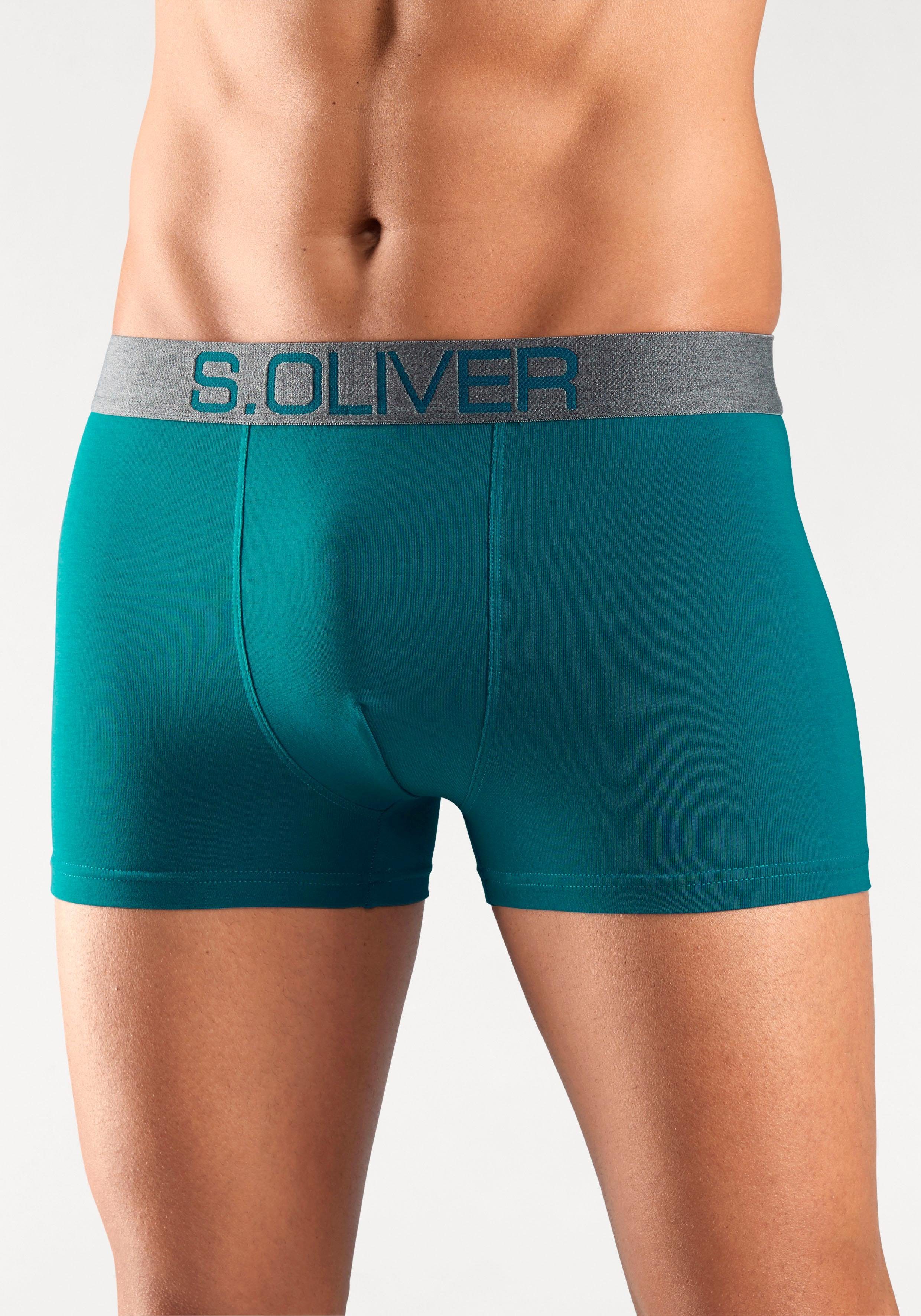 s.Oliver Boxer "Boxershorts für Herren", (Packung, 4 St.), mit kontrastfarb günstig online kaufen