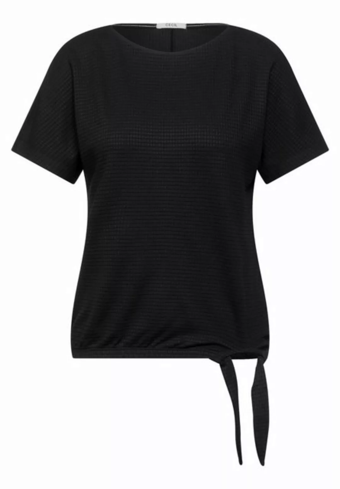 Cecil T-Shirt Solid Structure Shirt günstig online kaufen
