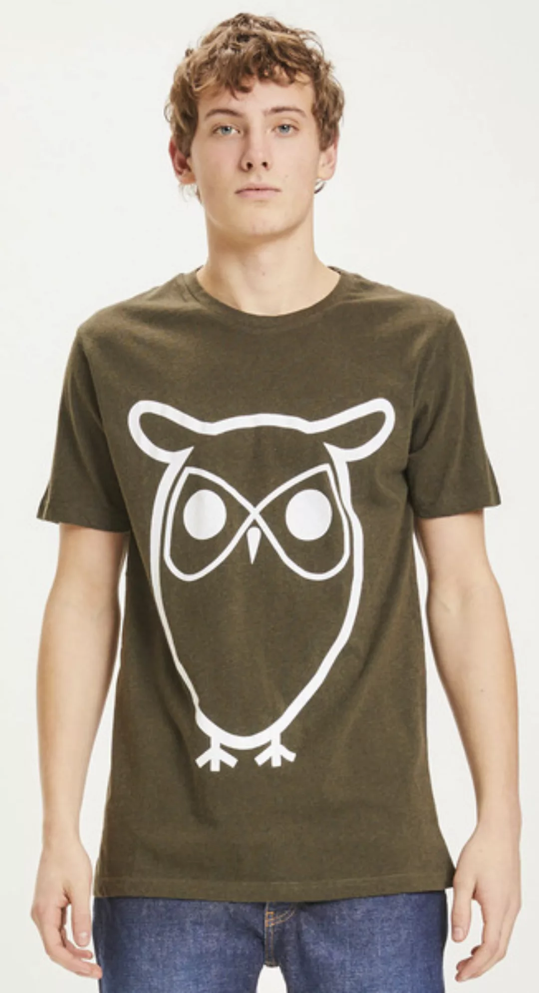 T-shirt - Alder Basic Owl Tee - Aus Bio-baumwolle günstig online kaufen