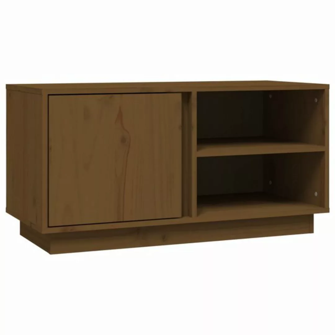 vidaXL TV-Schrank TV-Schrank Honigbraun 80x35x40,5 cm Massivholz Kiefer günstig online kaufen