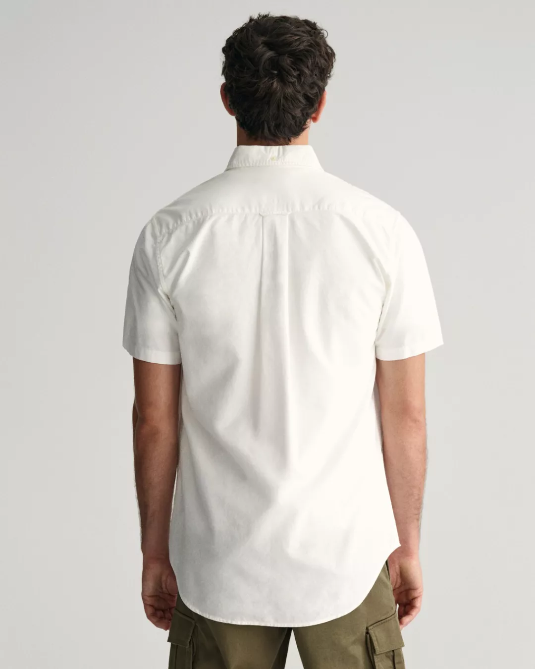 Gant Kurzarmhemd "REG OXFORD SHIRT", Gant-Stickerei günstig online kaufen