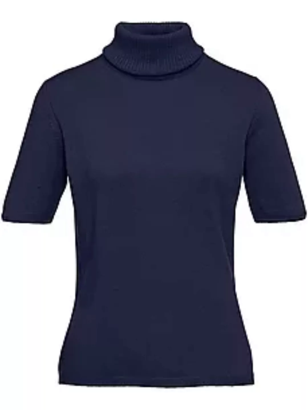 Rollkragen-Pullover aus 100% Premium-Kaschmir Peter Hahn Cashmere blau günstig online kaufen