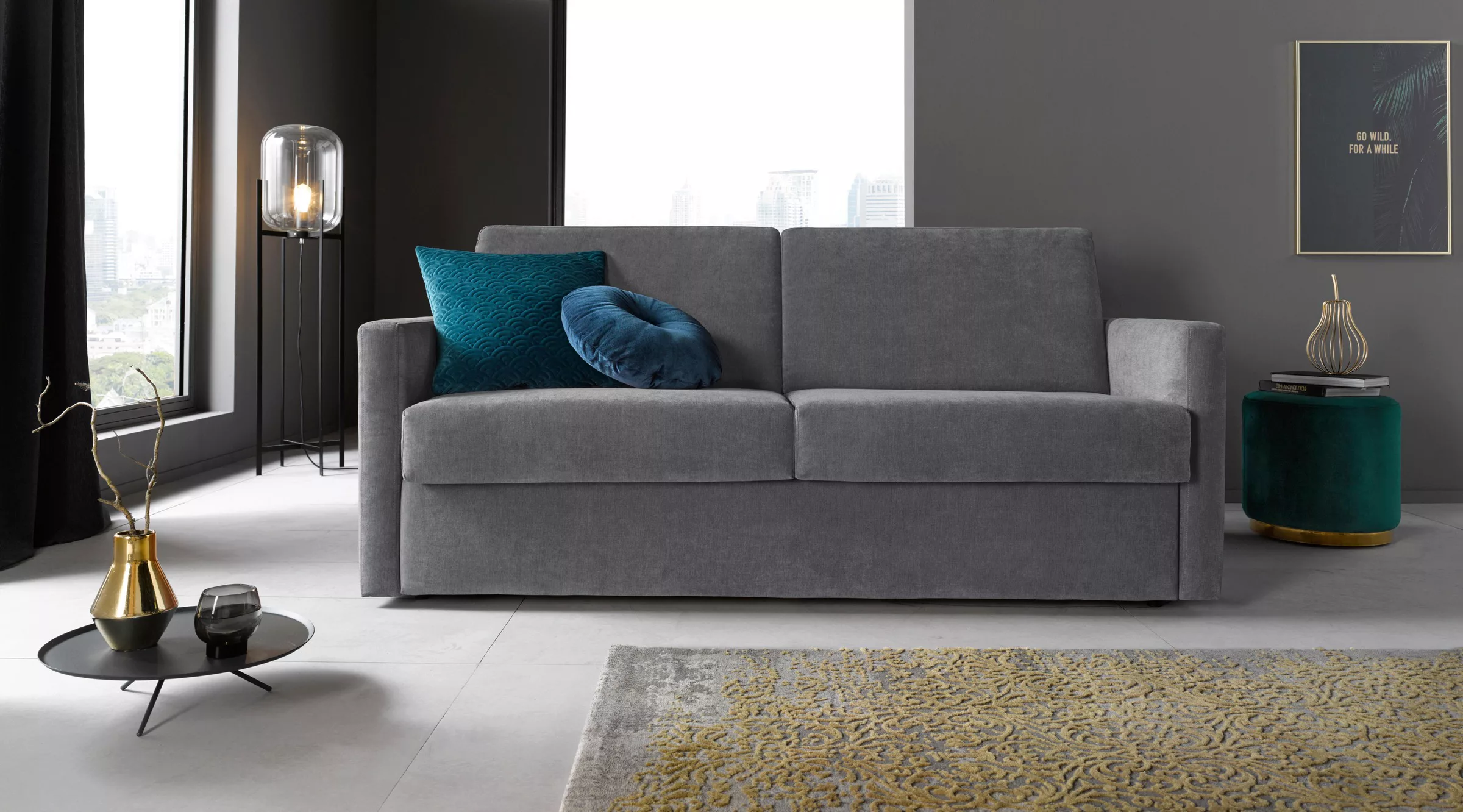 Places of Style Schlafsofa "GOLDPOINT 182cm, Dauerschläfer, Liegefläche 140 günstig online kaufen