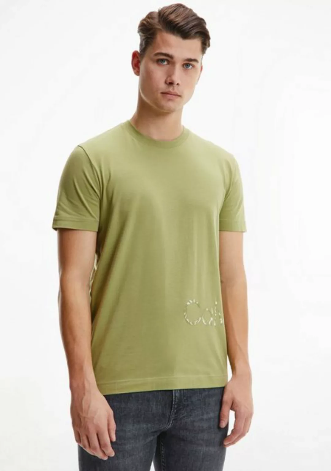 Calvin Klein T-Shirt FLOCK LOGO günstig online kaufen