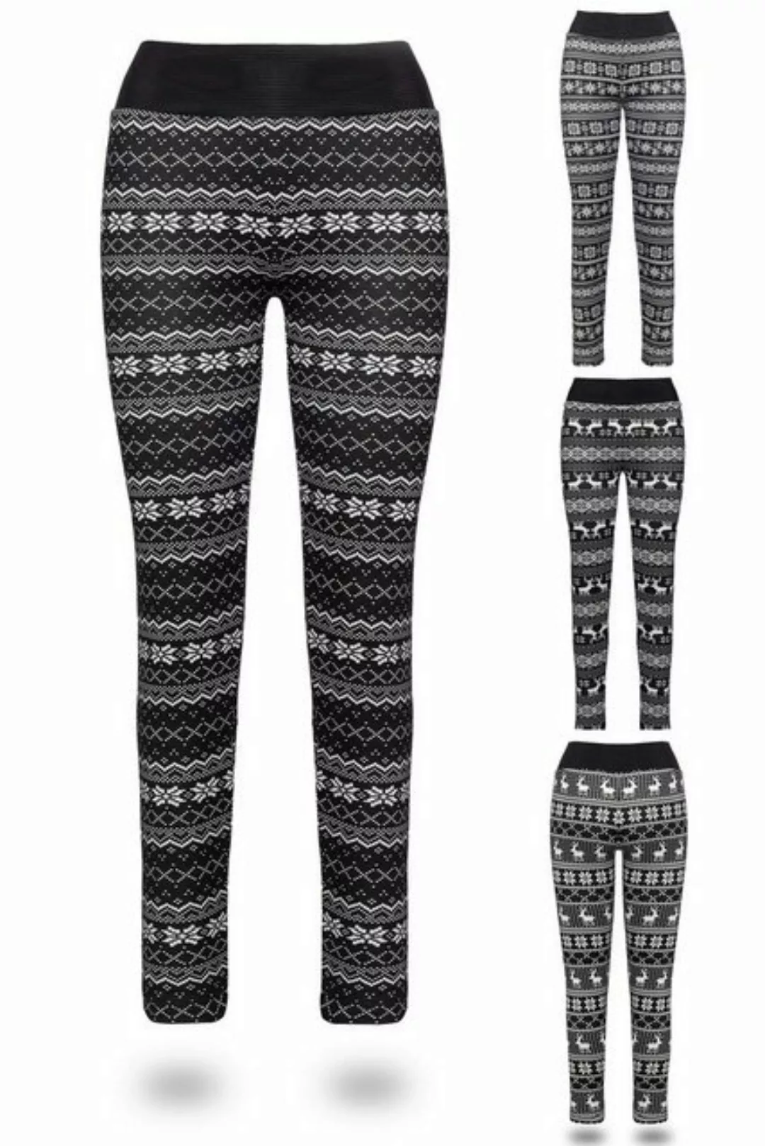 Kendindza Collection Thermoleggings Damen Winter gefüttert warm Innenfleece günstig online kaufen