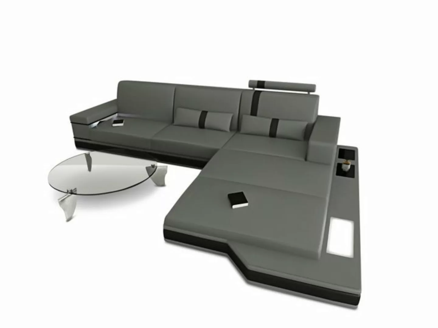 Sofa Dreams Ecksofa Ledercouch Leder Sofa Messana L Form Ledersofa, Couch, günstig online kaufen