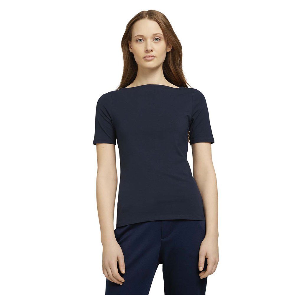 Tom Tailor Basic Boat Kurzärmeliges T-shirt 2XL Sky Captain Blue günstig online kaufen