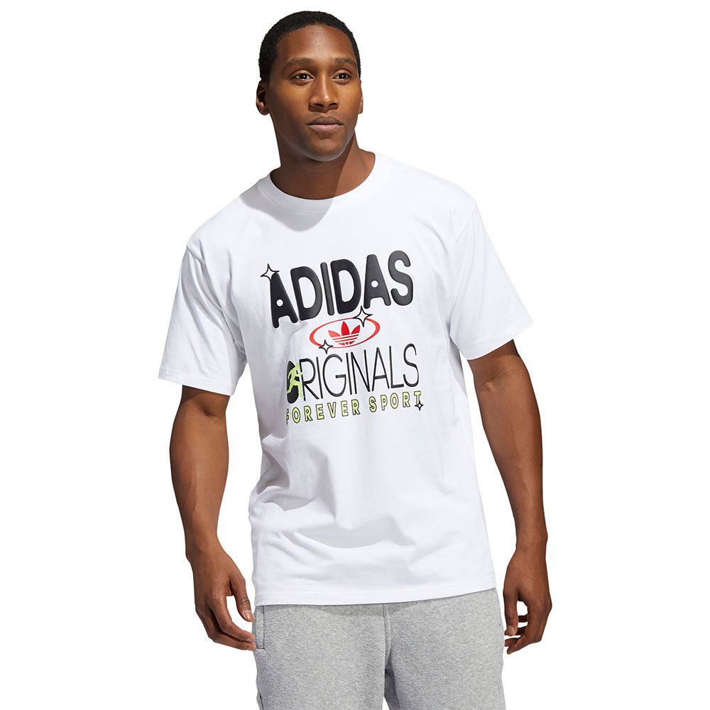 Adidas Originals Forever Sport Kurzärmeliges T-shirt M White / Multicolor günstig online kaufen