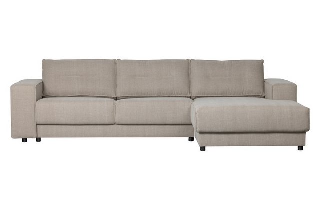 Basiclabel Ecksofa Chaiselongue Randy aus Leinenstoff Rechts günstig online kaufen