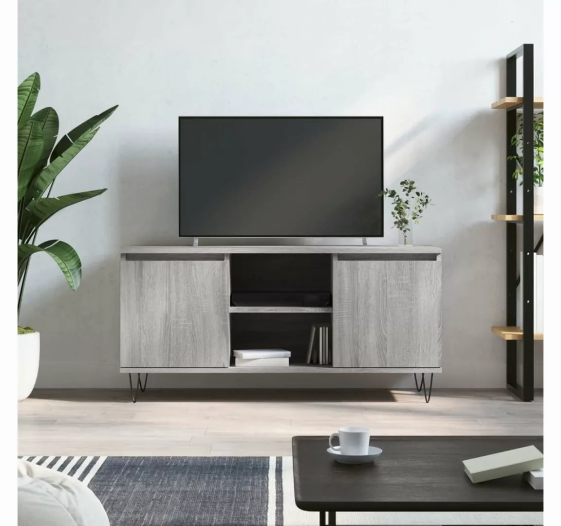 vidaXL TV-Schrank TV-Schrank Grau Sonoma 104x35x50 cm Holzwerkstoff günstig online kaufen