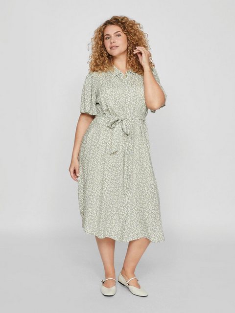 Vila Spitzenkleid Kleid Midi Plus Size Hemdkleid Curve Kurzarm (knielang) 7 günstig online kaufen