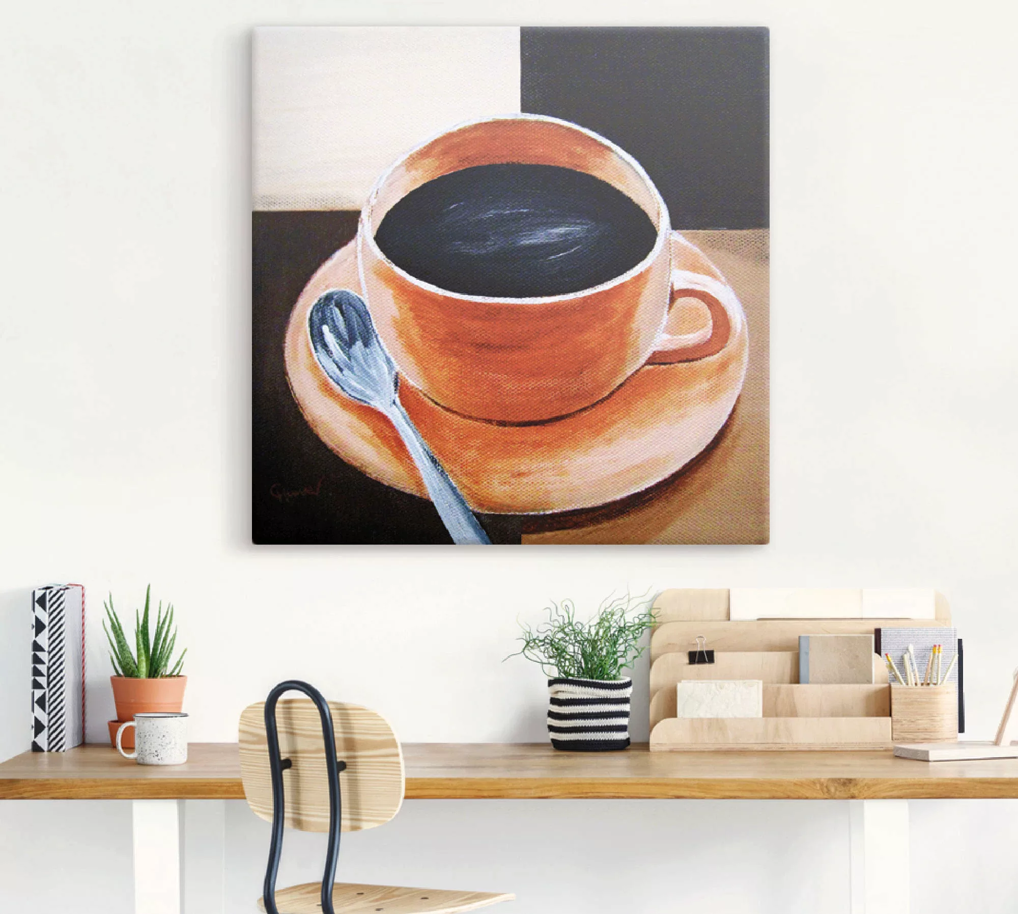 Artland Wandbild »Kaffee«, Getränke, (1 St.), als Leinwandbild, Poster in v günstig online kaufen