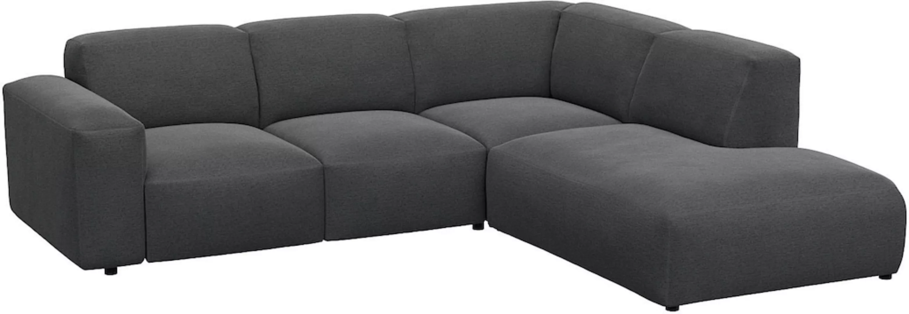 FLEXLUX Ecksofa »Lucera, super Sitzkomfort durch Kaltschaum im Sitz, L-Form günstig online kaufen