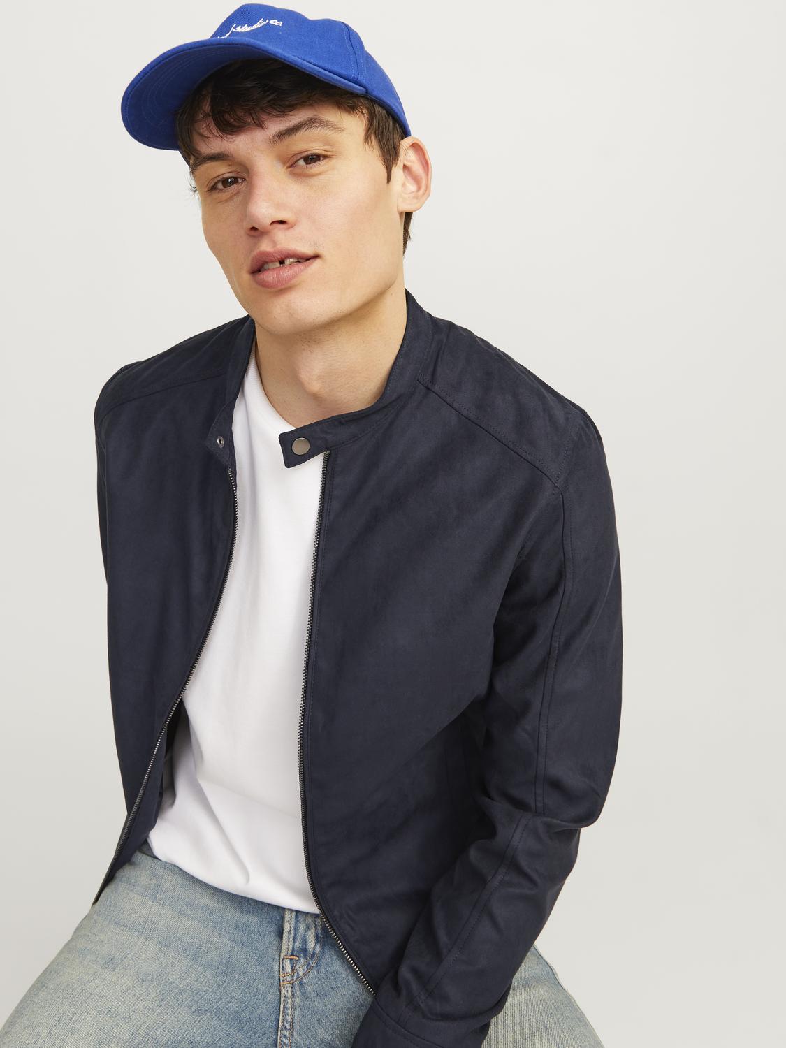 Jack & Jones Lederimitatjacke "JJEDYLAN CLEAN JACKET NOOS", ohne Kapuze, mi günstig online kaufen