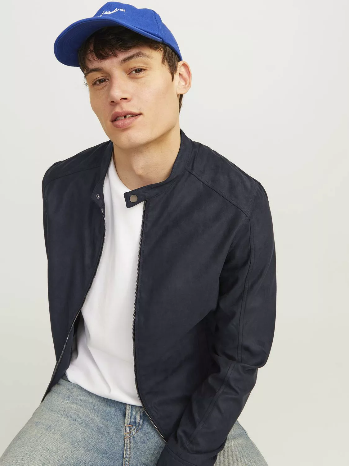 Jack & Jones Lederimitatjacke "JJEDYLAN CLEAN JACKET NOOS", ohne Kapuze, mi günstig online kaufen