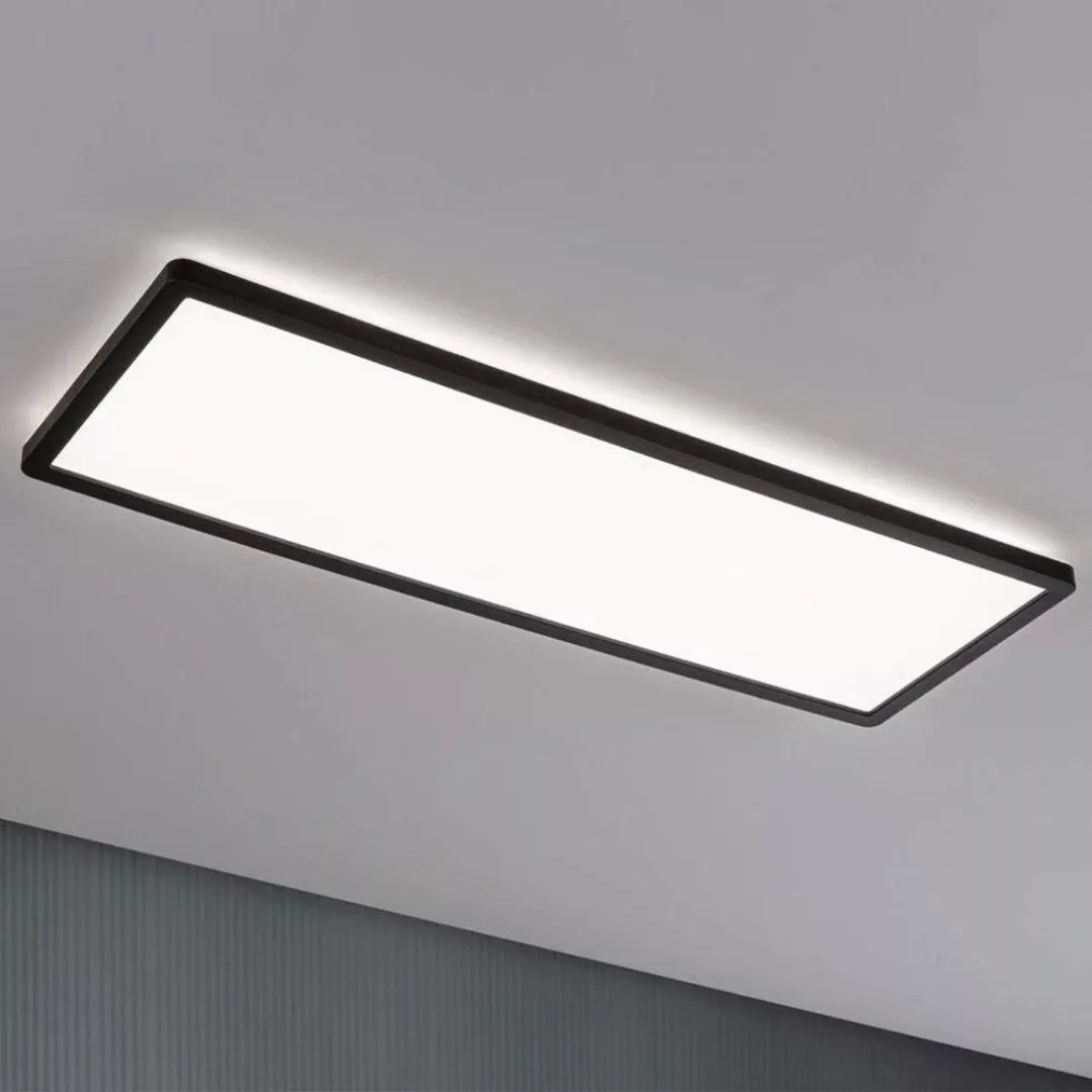 LED Deckenleuchte Atria Shine in Schwarz 22W 1800lm 4000K günstig online kaufen
