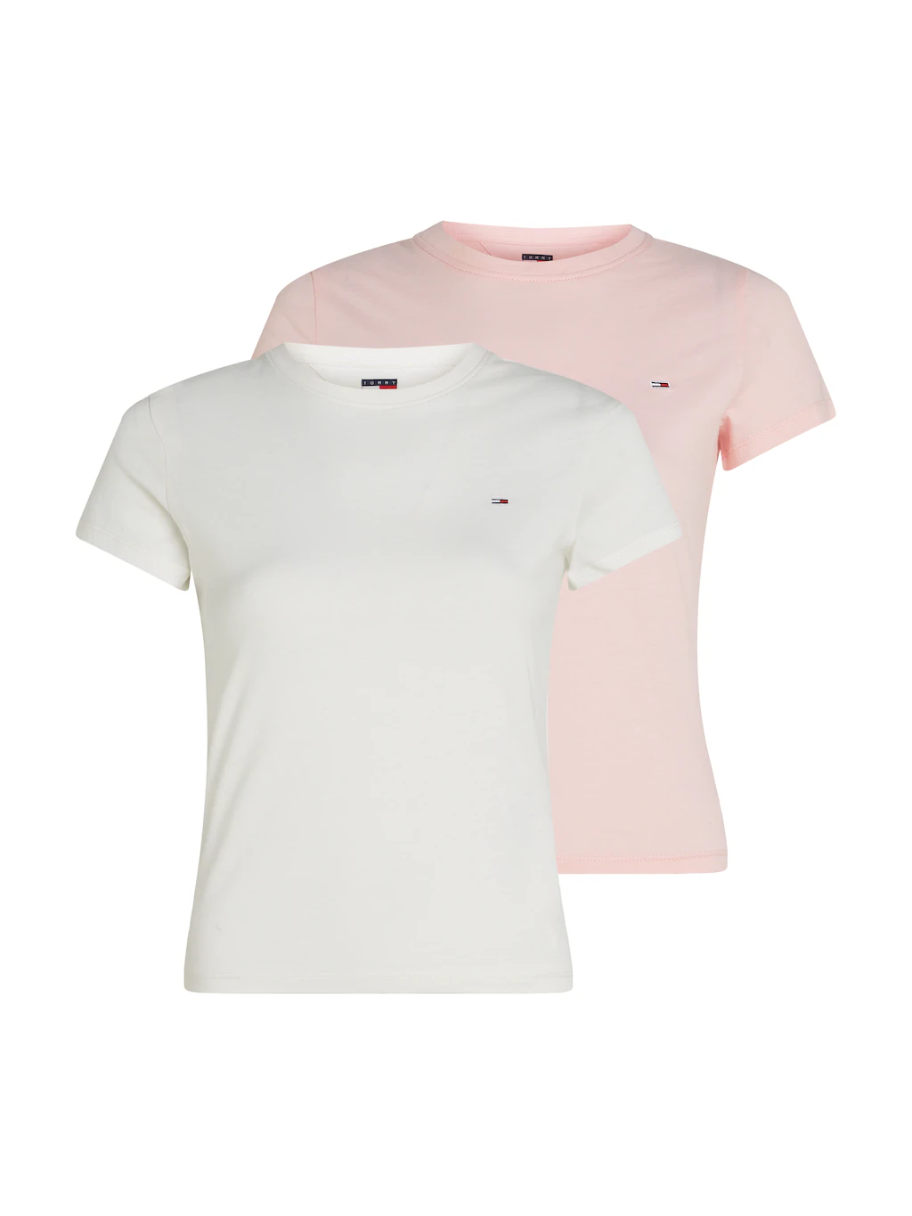 Tommy Jeans T-Shirt "TJW 2PACK C-NECK TEE", mit Logo-Stickerei günstig online kaufen