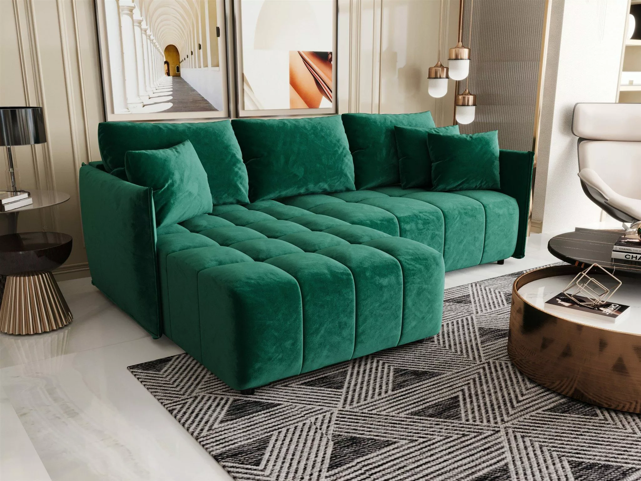 Fun Möbel Ecksofa Schlafsofa Sofa TREVISO günstig online kaufen