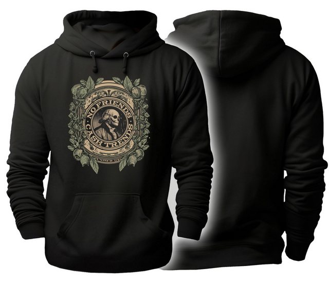 MyDesign24 Hoodie Herren Kapuzen Sweatshirt - Georg Washington Skelett Doll günstig online kaufen