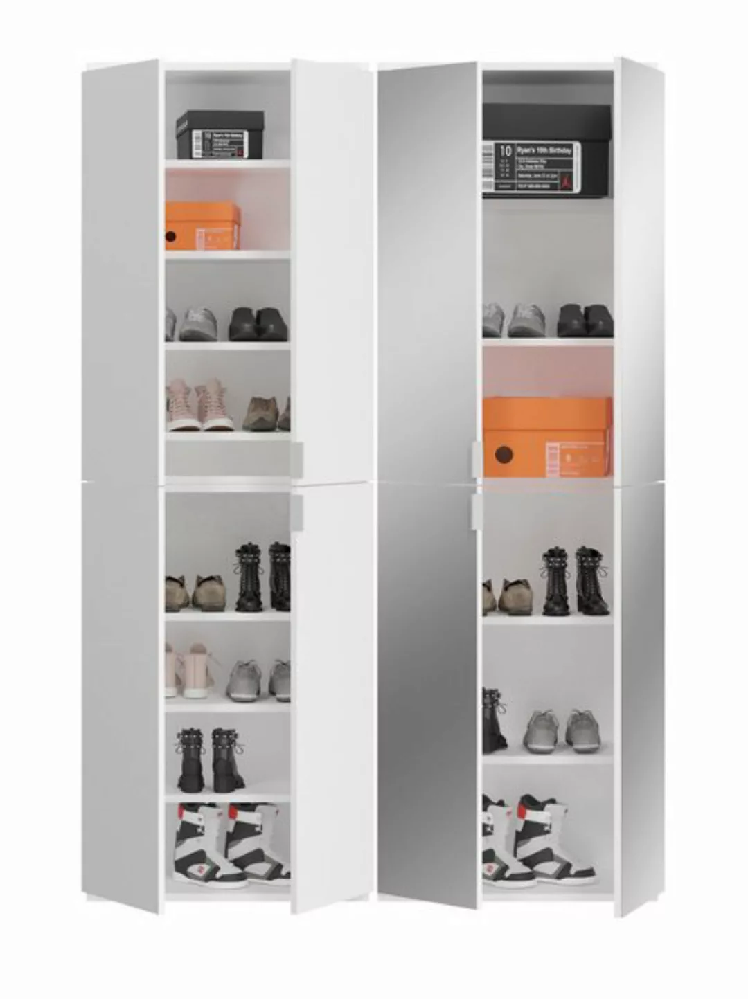 Inn.Furn Garderobenschrank SystemX (Garderobe und Schuhschrank in weiß Hoch günstig online kaufen